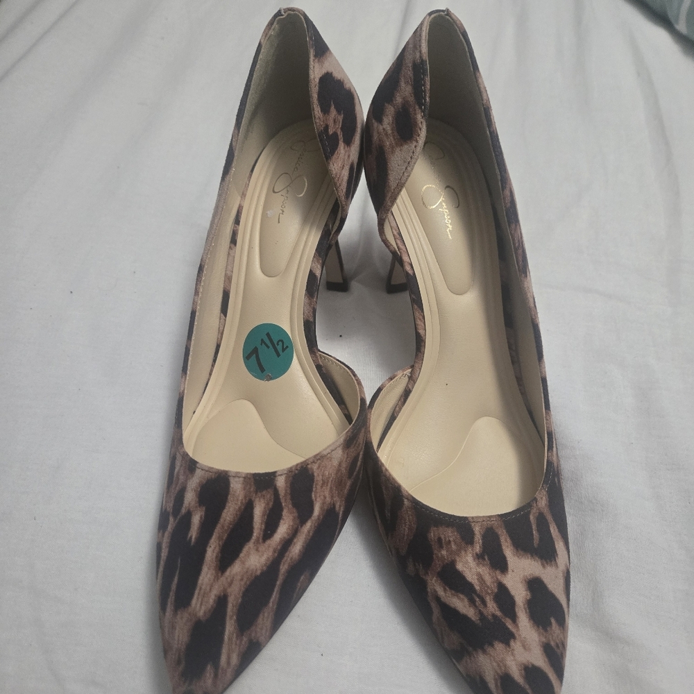 Jessica Simpson Brown and Black Heels